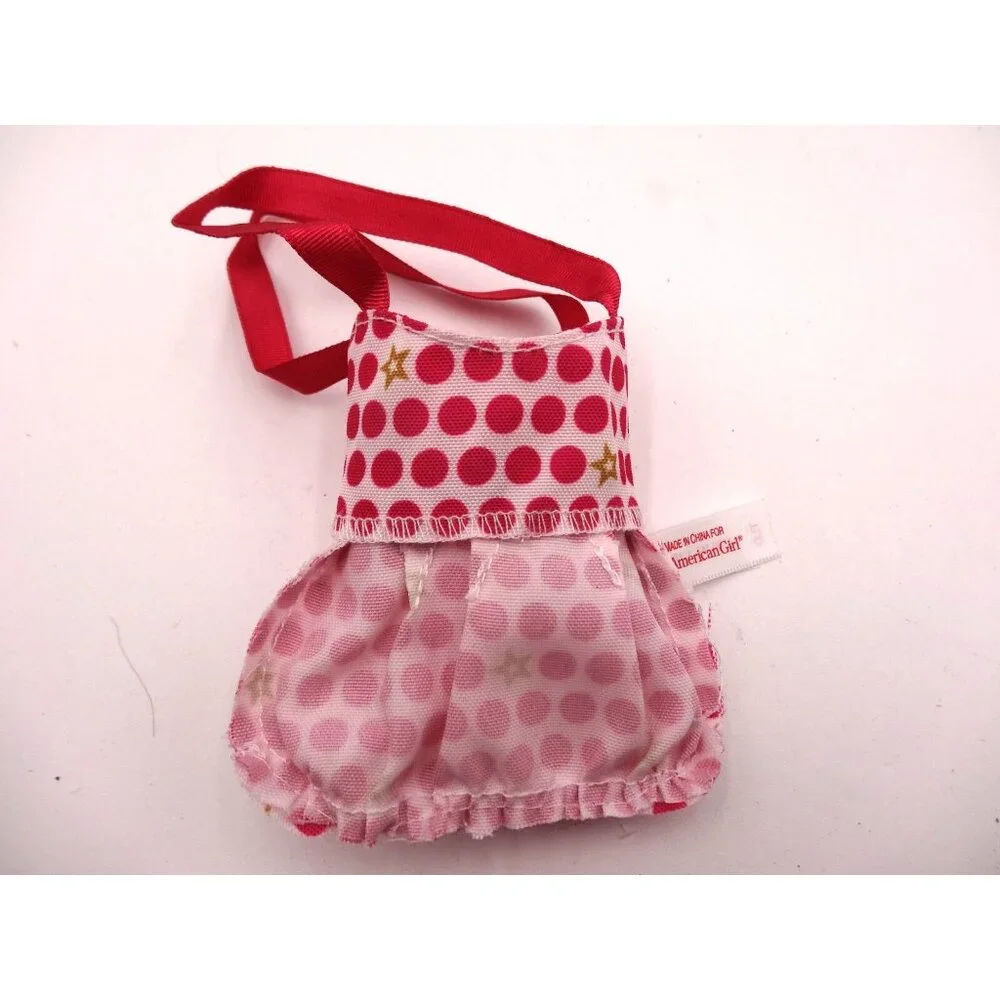 American Girl 2017 Travel In Style Luggage Pink Dots Tote Bag Purse for 18